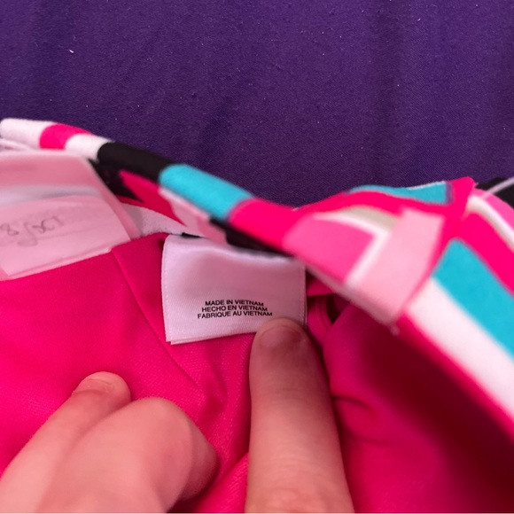 Kasper Midi Length Tutu Pink Multi Pencil skirt - Size 6 - Picture 6 of 10